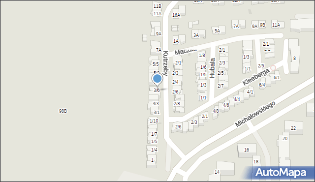 Częstochowa, Kutrzeby Tadeusza, gen., 3/6, mapa Częstochowy