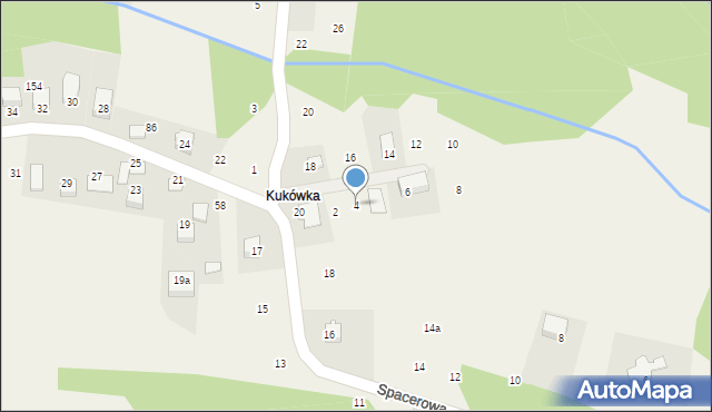 Dąbrowa Szlachecka, Kukułówka, 4, mapa Dąbrowa Szlachecka