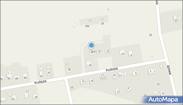 Dzięgielów, Kulisza Karola, ks., 18, mapa Dzięgielów