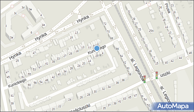 Gdańsk, Kunickiego Stanisława, 10, mapa Gdańska