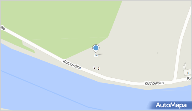 Gdańsk, Kutnowska, 1a, mapa Gdańska