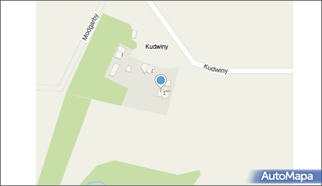 Gęsie Góry, Kudwiny, 1/2, mapa Gęsie Góry