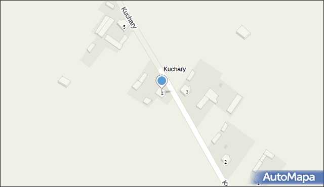 Gosławice, Kuchary, 4, mapa Gosławice