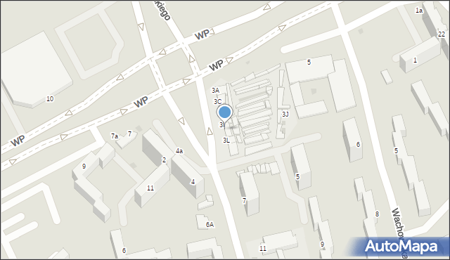 Inowrocław, Kusocińskiego Janusza, 3J, mapa Inowrocławia
