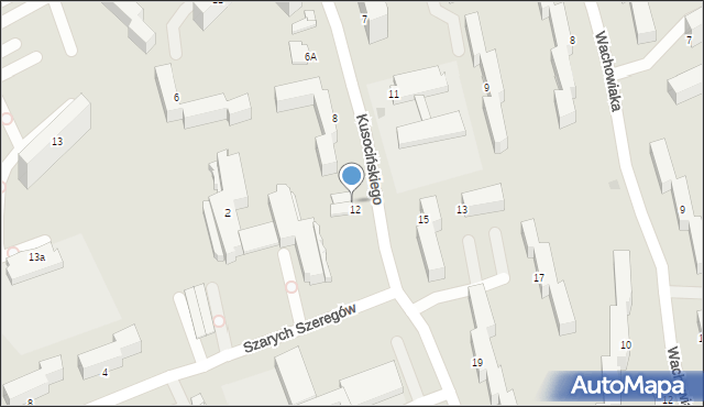 Inowrocław, Kusocińskiego Janusza, 8A, mapa Inowrocławia