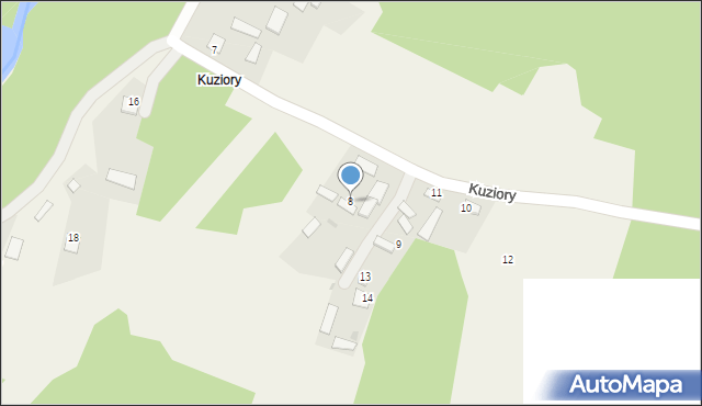 Jastkowice, Kuziory, 8, mapa Jastkowice