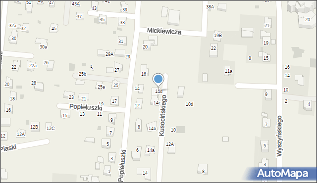 Jawiszowice, Kusocińskiego Janusza, 14d, mapa Jawiszowice