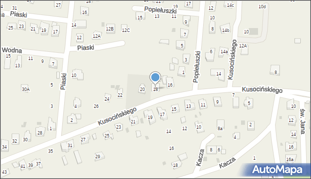 Jawiszowice, Kusocińskiego Janusza, 18, mapa Jawiszowice