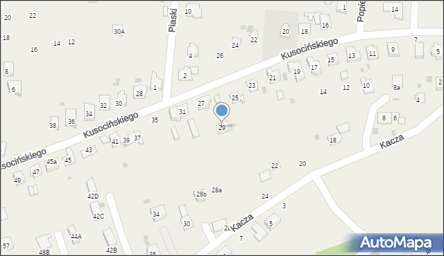 Jawiszowice, Kusocińskiego Janusza, 29, mapa Jawiszowice