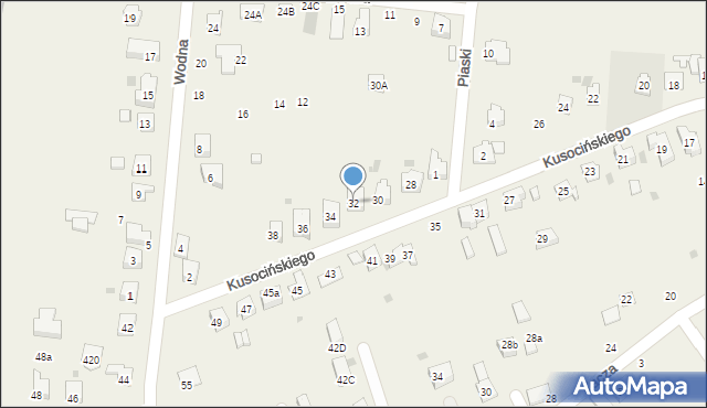 Jawiszowice, Kusocińskiego Janusza, 32, mapa Jawiszowice