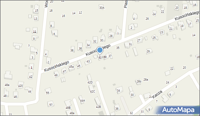 Jawiszowice, Kusocińskiego Janusza, 41, mapa Jawiszowice