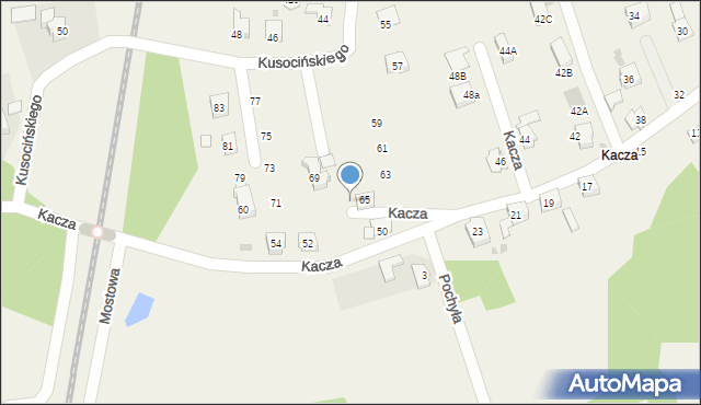 Jawiszowice, Kusocińskiego Janusza, 67, mapa Jawiszowice