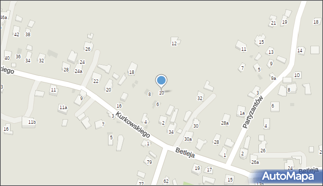 Jedlicze, Kurkowskiego Maurycego, 10, mapa Jedlicze