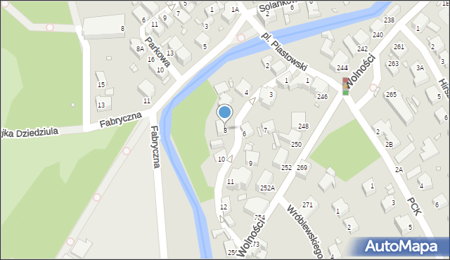 Jelenia Góra, Kubusia Puchatka, 8, mapa Jelenia Góra