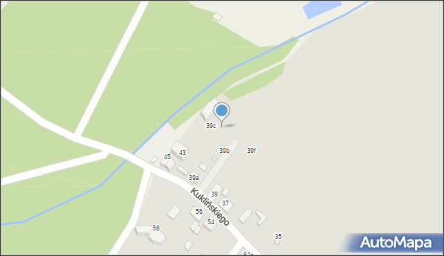 Kalisz, Kuklińskiego Ryszarda, gen., 39d, mapa Kalisza