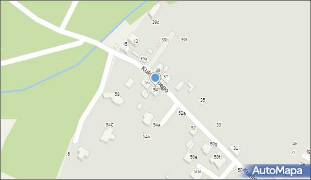 Kalisz, Kuklińskiego Ryszarda, gen., 54, mapa Kalisza