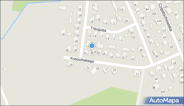Karczew, Kusocińskiego Janusza, 22, mapa Karczew