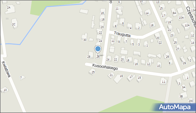 Karczew, Kusocińskiego Janusza, 26, mapa Karczew