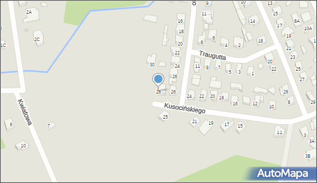 Karczew, Kusocińskiego Janusza, 28, mapa Karczew