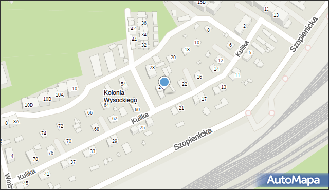 Katowice, Kulika Teodora, 26, mapa Katowic