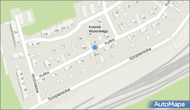 Katowice, Kulika Teodora, 29, mapa Katowic