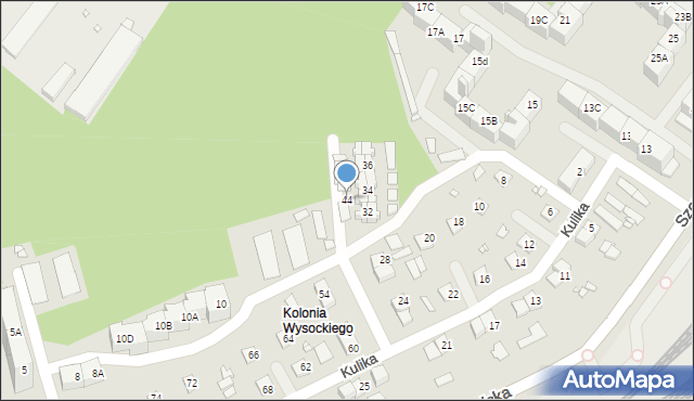 Katowice, Kulika Teodora, 44, mapa Katowic