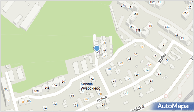 Katowice, Kulika Teodora, 50, mapa Katowic