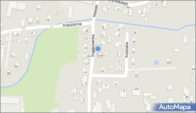 Kluczbork, Kujakowicka, 2, mapa Kluczbork