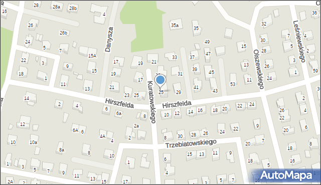 Konin, Kuratowskiego Kazimierza, 25, mapa Konina