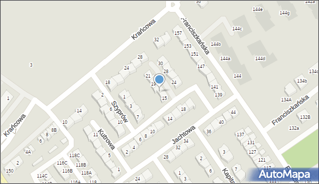 Koszalin, Kutrowa, 17, mapa Koszalina