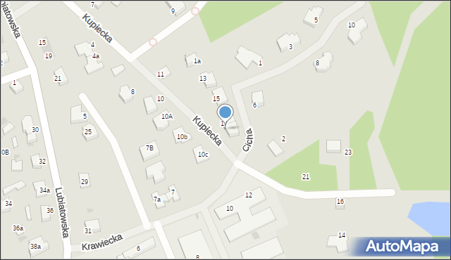 Koszalin, Kupiecka, 19, mapa Koszalina