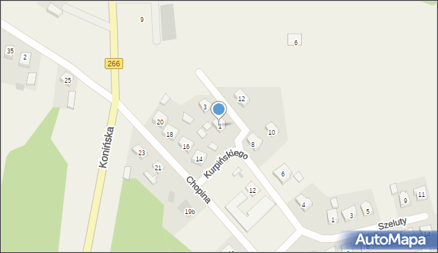 Kramsk, Kurpińskiego Karola, 1, mapa Kramsk