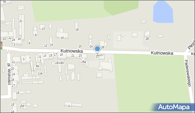 Krośniewice, Kutnowska, 27, mapa Krośniewice