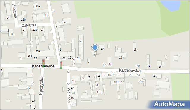 Krośniewice, Kutnowska, 8, mapa Krośniewice