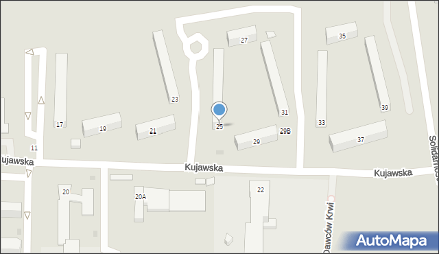 Kruszwica, Kujawska, 25, mapa Kruszwica