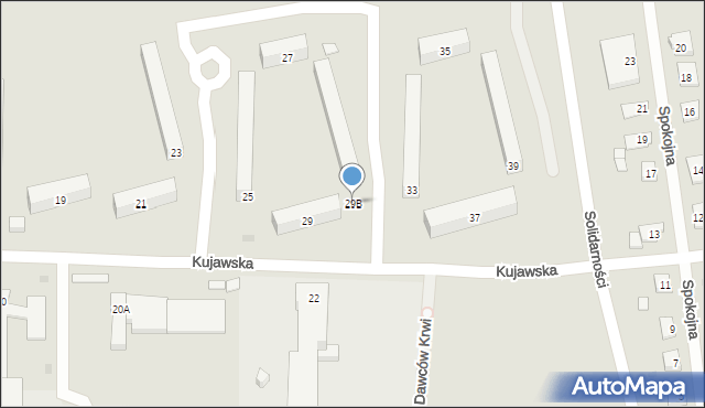 Kruszwica, Kujawska, 29B, mapa Kruszwica