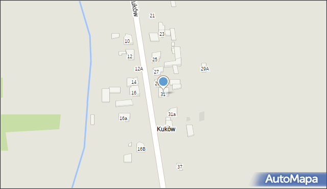 Krzepice, Kuków, 31, mapa Krzepice