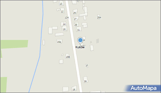 Krzepice, Kuków, 33, mapa Krzepice