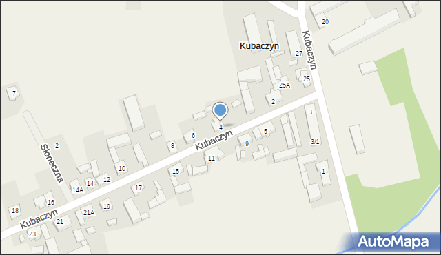 Kubaczyn, Kubaczyn, 4, mapa Kubaczyn