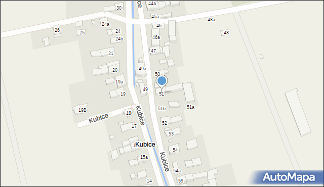 Kubice, Kubice, 51, mapa Kubice