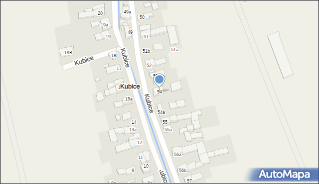 Kubice, Kubice, 54, mapa Kubice