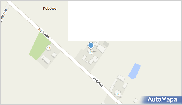 Kubowo, Kubowo, 11, mapa Kubowo