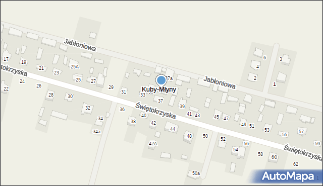 Kuby-Młyny, Kuby-Młyny, 19A, mapa Kuby-Młyny