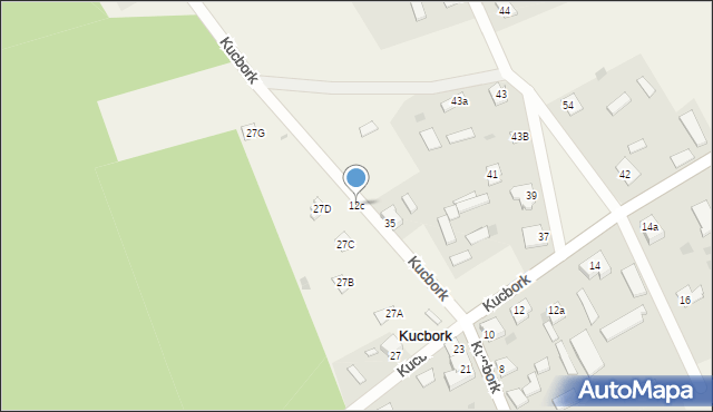 Kucbork, Kucbork, 12c, mapa Kucbork