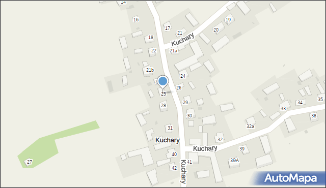 Kuchary, Kuchary, 25, mapa Kuchary