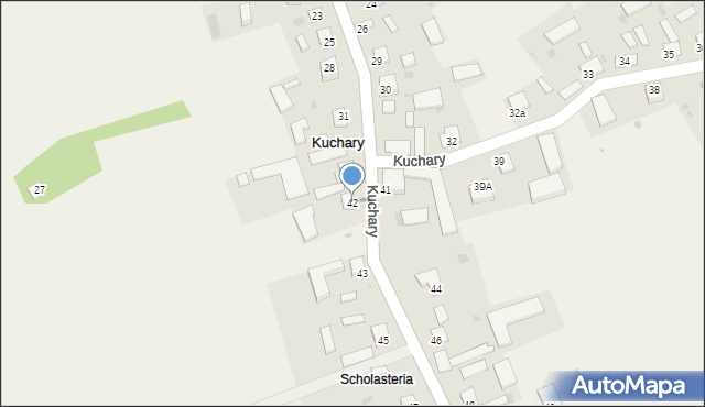 Kuchary, Kuchary, 42, mapa Kuchary