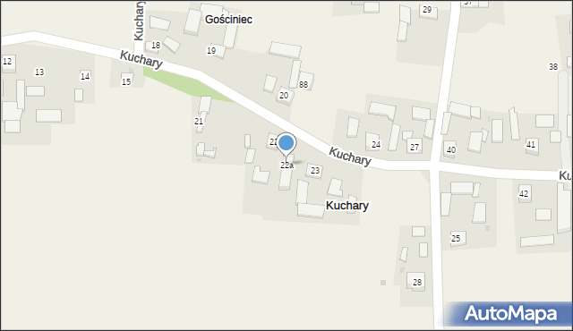 Kuchary, Kuchary, 22a, mapa Kuchary