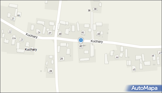 Kuchary, Kuchary, 42, mapa Kuchary