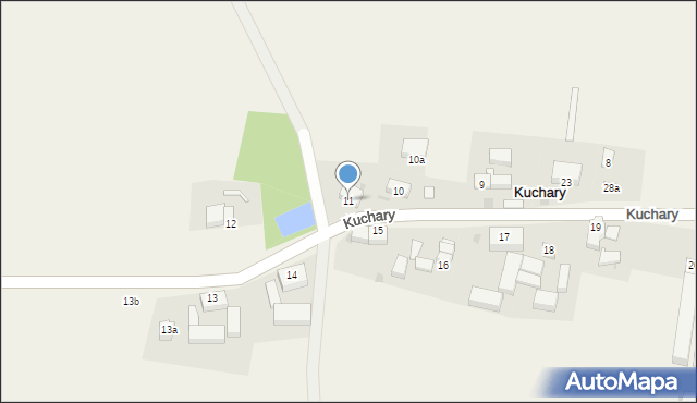 Kuchary, Kuchary, 11, mapa Kuchary