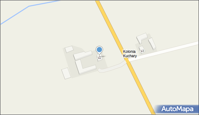 Kuchary, Kuchary, 42, mapa Kuchary